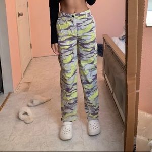 Topshop camo pants